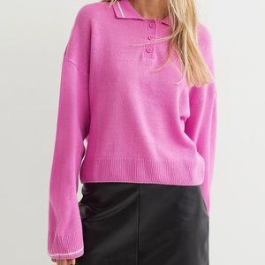 H&M collared pink polo